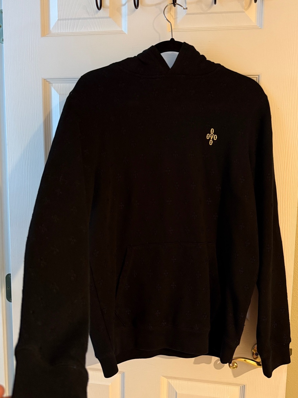 OVO October’s Very Own Black Monogram Hoodie
